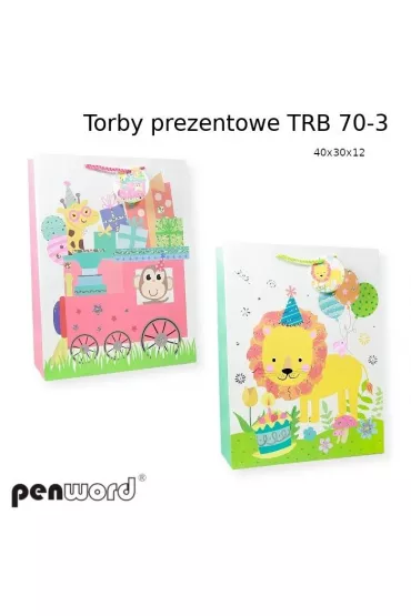 Torebka prezentowa 40x30x12cm MIX