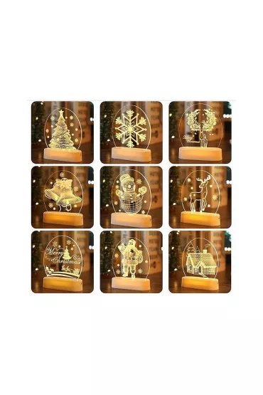 Lampka ledowa z motywem świątecznym MIX