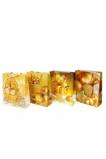 Torebka prezentowa z motywem świątecznym MIX