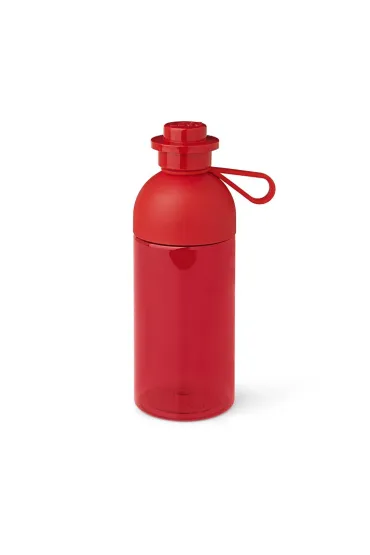 Przezroczysta butelka LEGO Czerwona