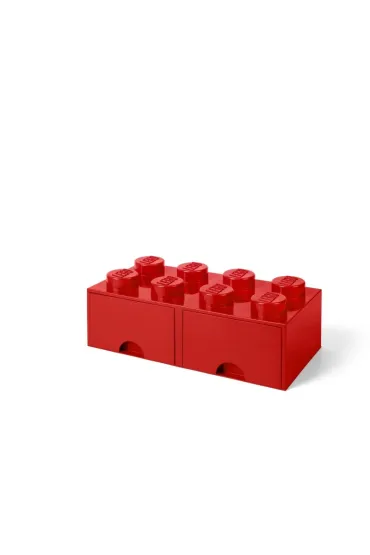 Szuflada klocek LEGO Brick 8 Czerwona