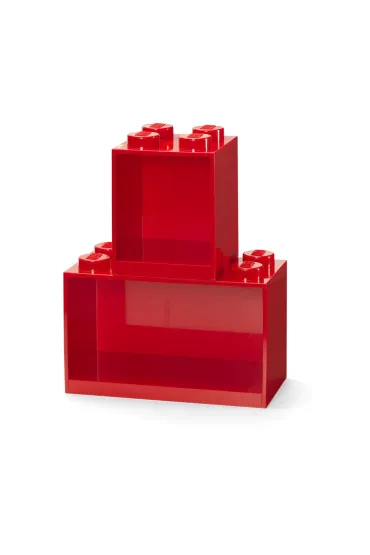 Zestaw półek LEGO BRICK 4 & BRICK 8 Czerwone