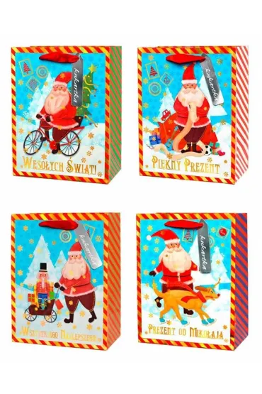 Torba QPM Boże Narodzenie Mikołaj MIX