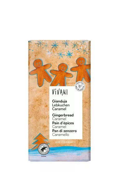 Czekolada gianduja z kawałkami piernika i karmelu