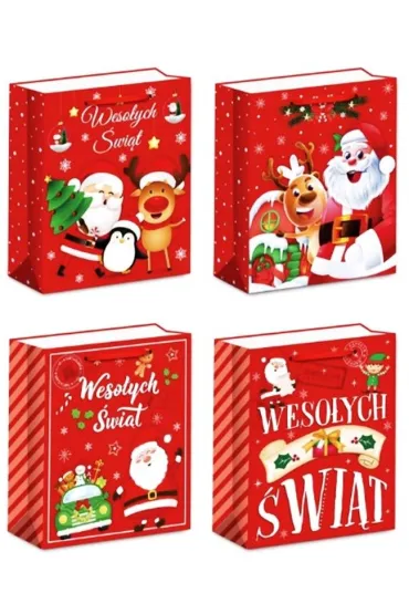 Torebka upominkowa L Boże Narodzenie MIX