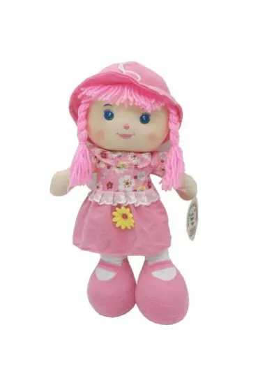 Lalka miękka w kwiecistej bluzce 03863
