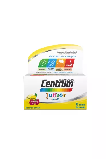 Junior od A do Z witaminy dla dzieci od 4. roku życia suplement diety do ssania