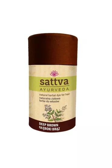 Natural Herbal Dye for Hair naturalna ziołowa farba do włosów Deep Brown