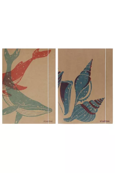 Teczka z gumką A4 Eco Sea mix