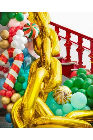 Girlanda balonowa Łańcuch złoty