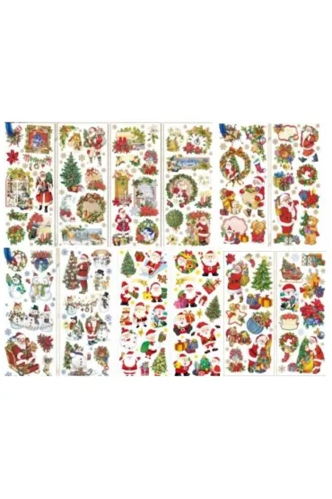 Naklejki na folii 12x30cm MIX