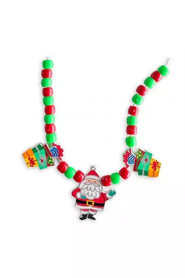 Kreatywny naszyjnik mikołaj