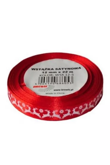Wstążka satynowa Boże Narodzenie WSX12-5