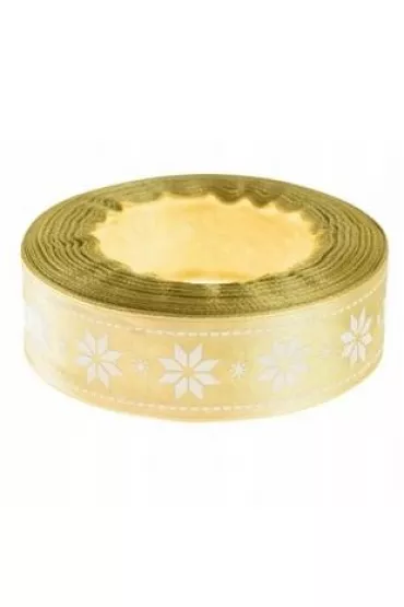 Wstążka satynowa z motywem świątecznym