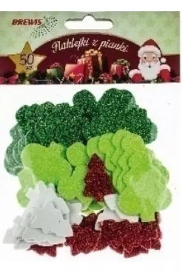 Naklejki z pianki choinki