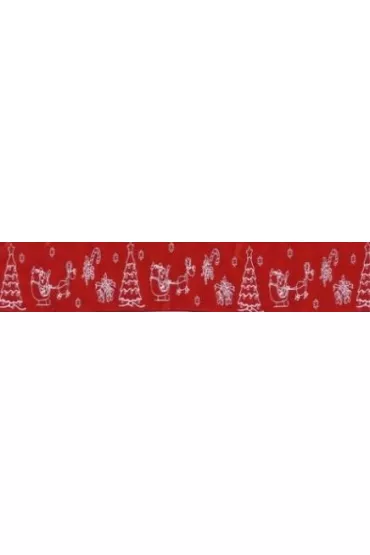 Wstążka satynowa Boże Narodzenie WSX25-8