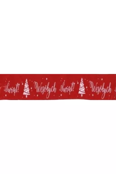 Wstążka satynowa Boże Narodzenie WSX25-14