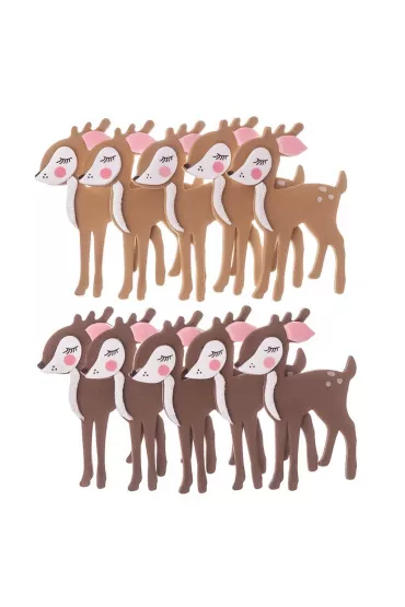 Naklejki 3D z pianki bambi