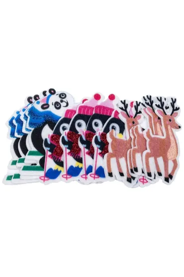 Naklejki z filcu renifery