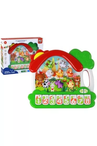 Pianinko zwierzątka do nauki języka angielskiego