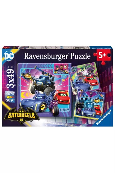 Puzzle dla dzieci 2D 3x49 el. Batwheels