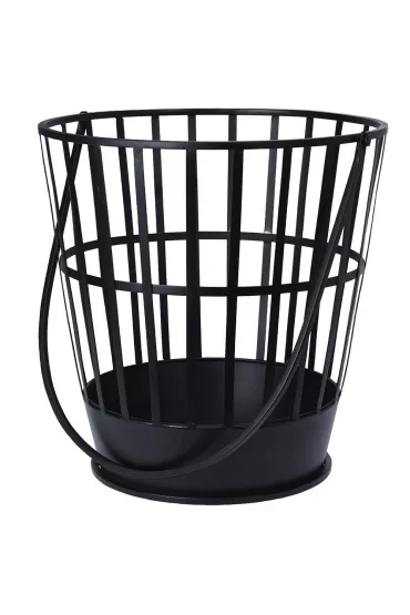 Kosz na drewno kominkowe okrągły