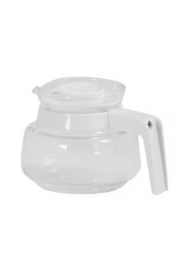 Dzbanek szklany z białym uchwytem do ekspresu Aromaboy