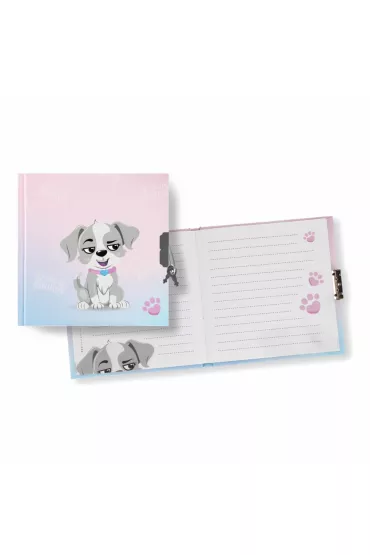 Pamiętnik na kłódkę Cuties Pieski