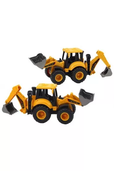 Pojazd koparka żółta