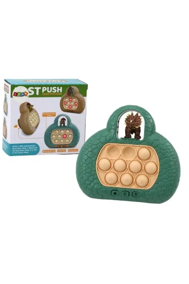 Gra Zręcznościowa pop It dinozaur konsola 4 tryby