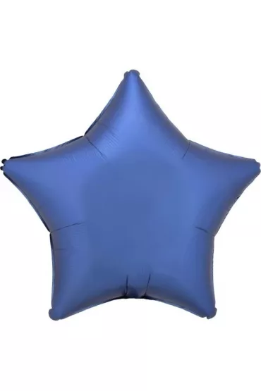 Balon foliowy Lustre Azure niebieski gwiazda