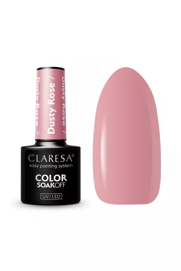 Soak Off UV/LED Dusty Rose lakier hybrydowy 007