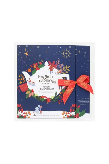 Kalendarz adwentowy z herbatami ze wstążką, Blue Book, piramidki