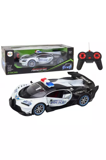 Radiowóz zdalnie sterowany 1:12 biały