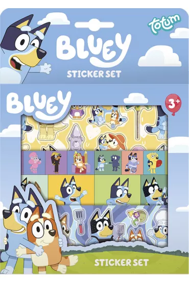 Zestaw naklejek Bluey