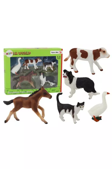 Figurki zwierzęta wiejskie 5 szt