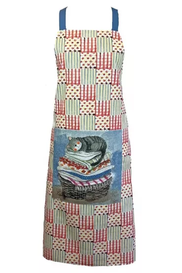 Fartuch kuchenny AP01 Kot na koszu z praniem