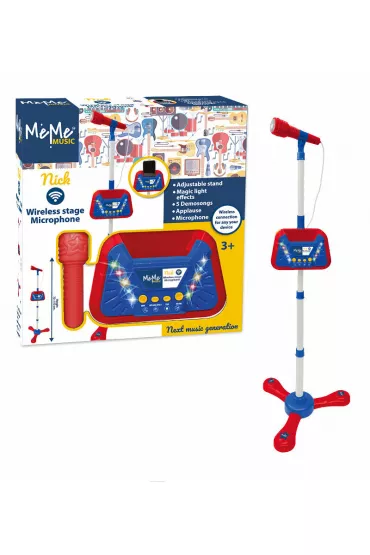 Mikrofon sceniczny bezprzewodowy ze światłem