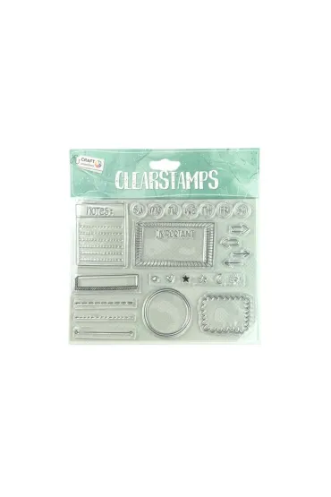 Stemple Pieczątki Akrylowe Ramki Bullet Journal