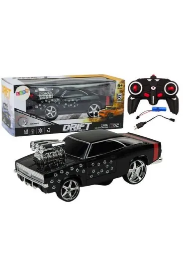 Auto R/C 1:18 Drift 360 światło dźwięk czarny