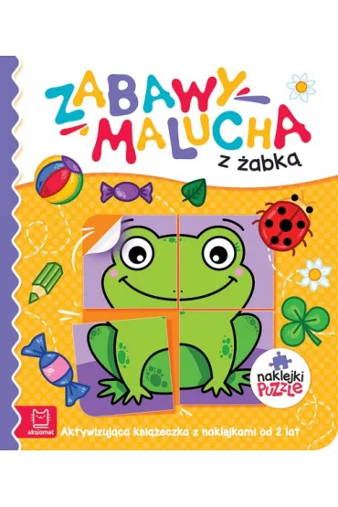 Zabawy malucha z żabką. Aktywizująca książeczka z naklejkami od 2 lat