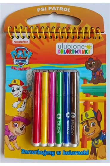 Psi Patrol. Ulubione kolorowanki. Zanurkujmy...
