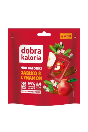 Batoniki mini jabłko & cynamon bez dodatku cukru