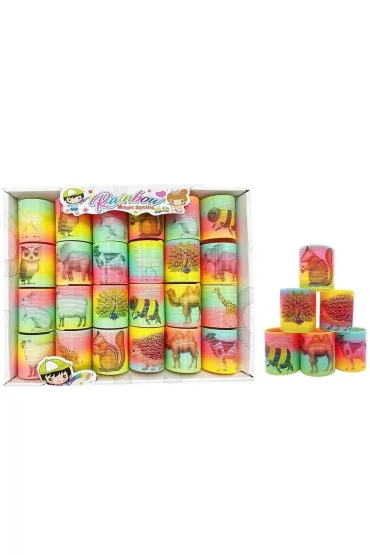 Sprężyna tęczowa Zwierzęta (24 szt)