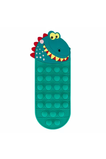 Piórnik silikon 1 zamek Dino