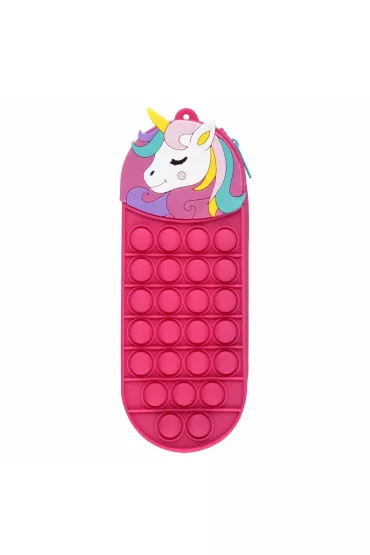 Piórnik silikon 1 zamek Unicorn