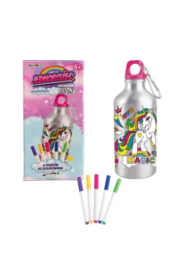 Bidon 500ml z Jednorożcem do kolorowania