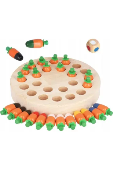 Gra Marchewki drewniane memory