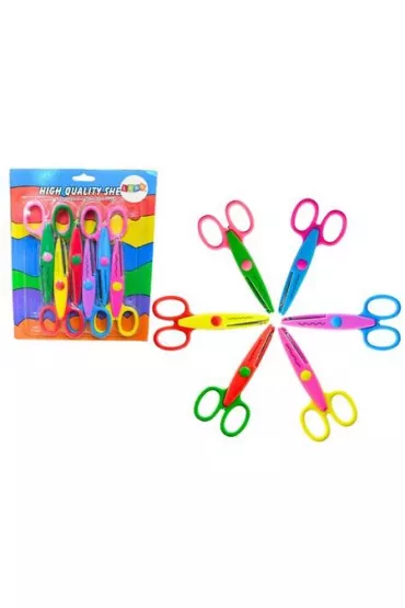 Nożyczki kreatywne kolorowe 6el