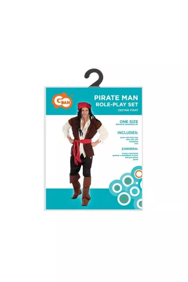 Strój dla dorosłych Pirat rozm. uniwersalny